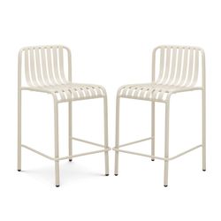 Article Furniture Sarek Counter Stool Pair - Taupe