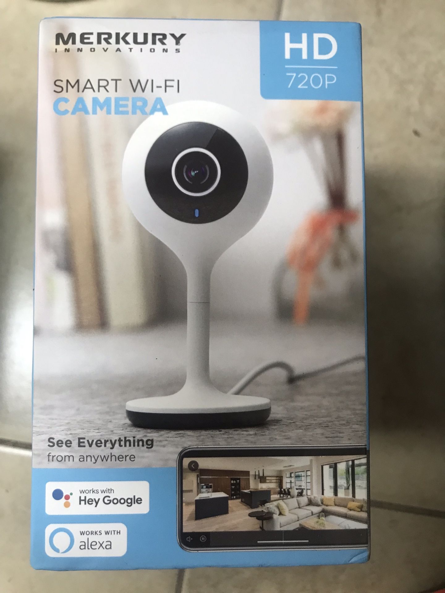 Two Merkury Innovations Smart WiFi 720P Security Camera 