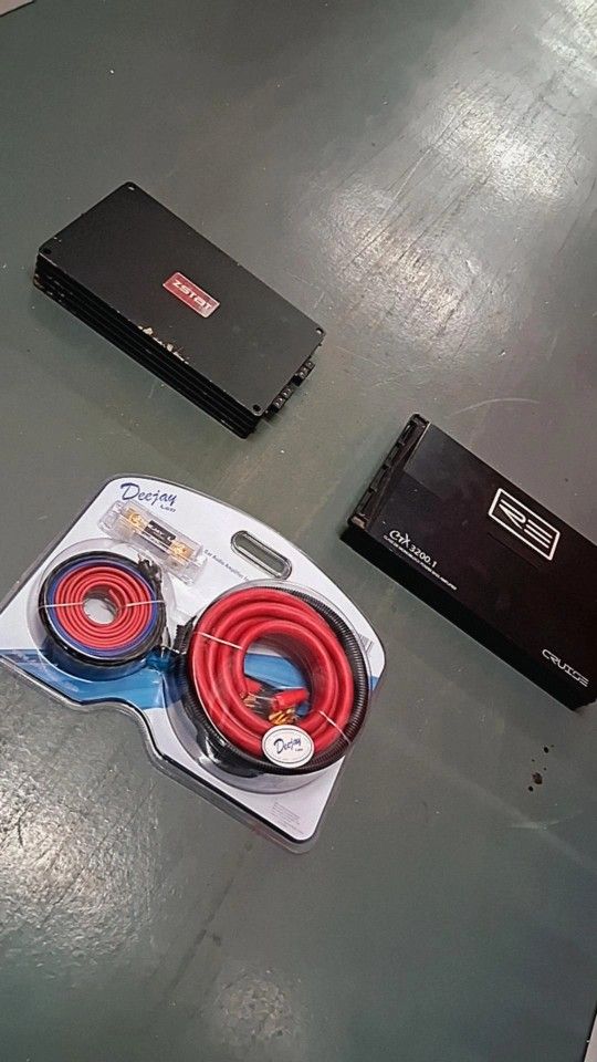 Class D Mono Block Amplifiers With 0Guage Amp Kit 