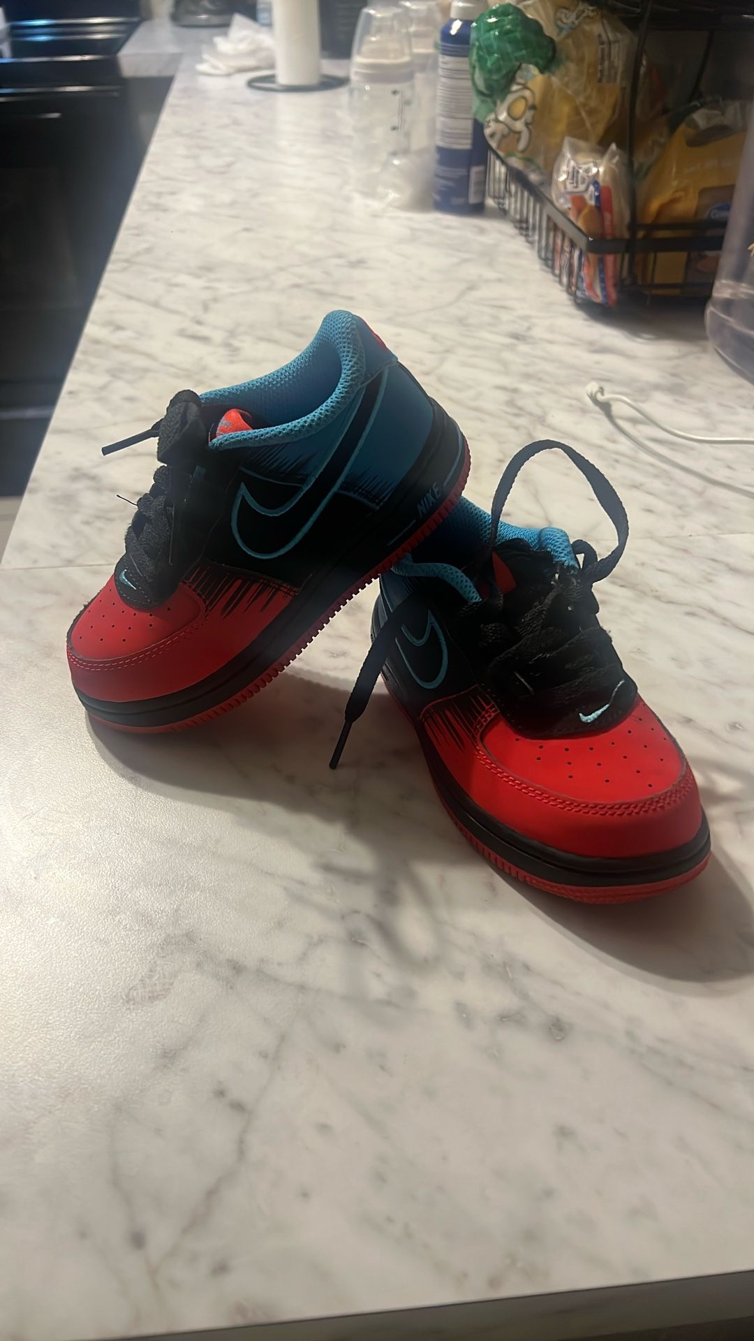 Spider Man Air Forces Size 9c