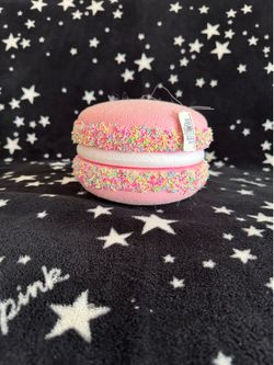 Pink Macaron with Sprinkles Ornament 6",