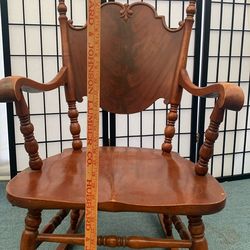 Rocking Chair Antique Rocker Solid Unique One Of A Kind