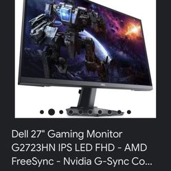 Dell 27” Gaming monitor