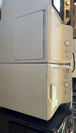 GE Top Load Washer Dryer Set with Large Capacity