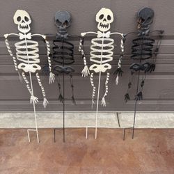 Skeleton Halloween Decorations Metal