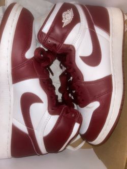 Air Jordan 1 High Red and White Sneakers