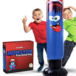 Inflatable Punching Bag  with Bounce-Back Act- Amazon