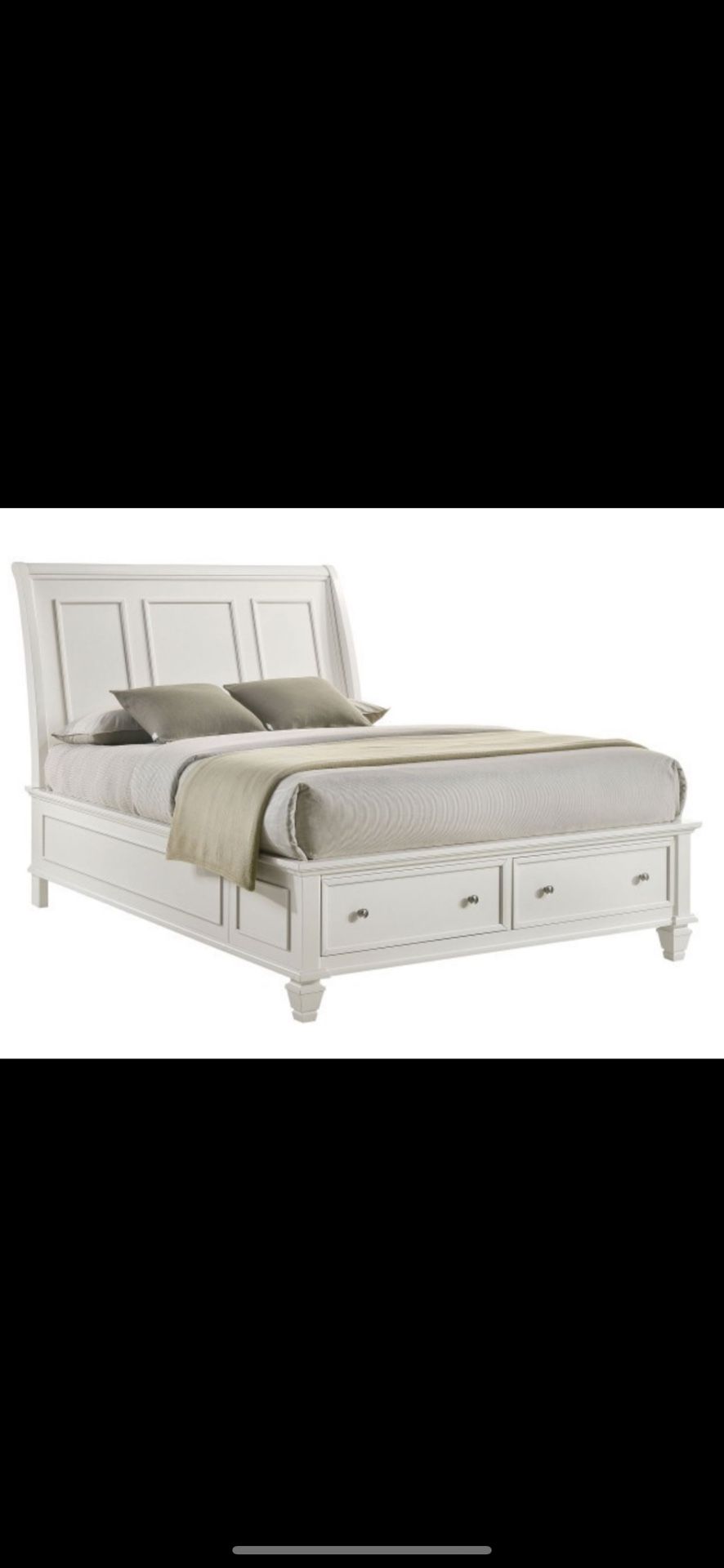 Queen Mattress Bedframe With Storage