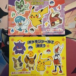 Pokemon Pikachu Gengar Eevee SoftBank Y! Mobile Promo Stickers Nintendo Japan