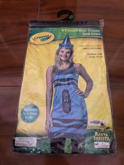 Halloween girl’s crayon costume size L