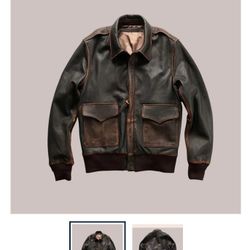 Genuine Leather A2 Aviator Bomber Jacket