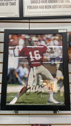 Beckett Joe Montana Signed Framed 49ers (cmp127036)