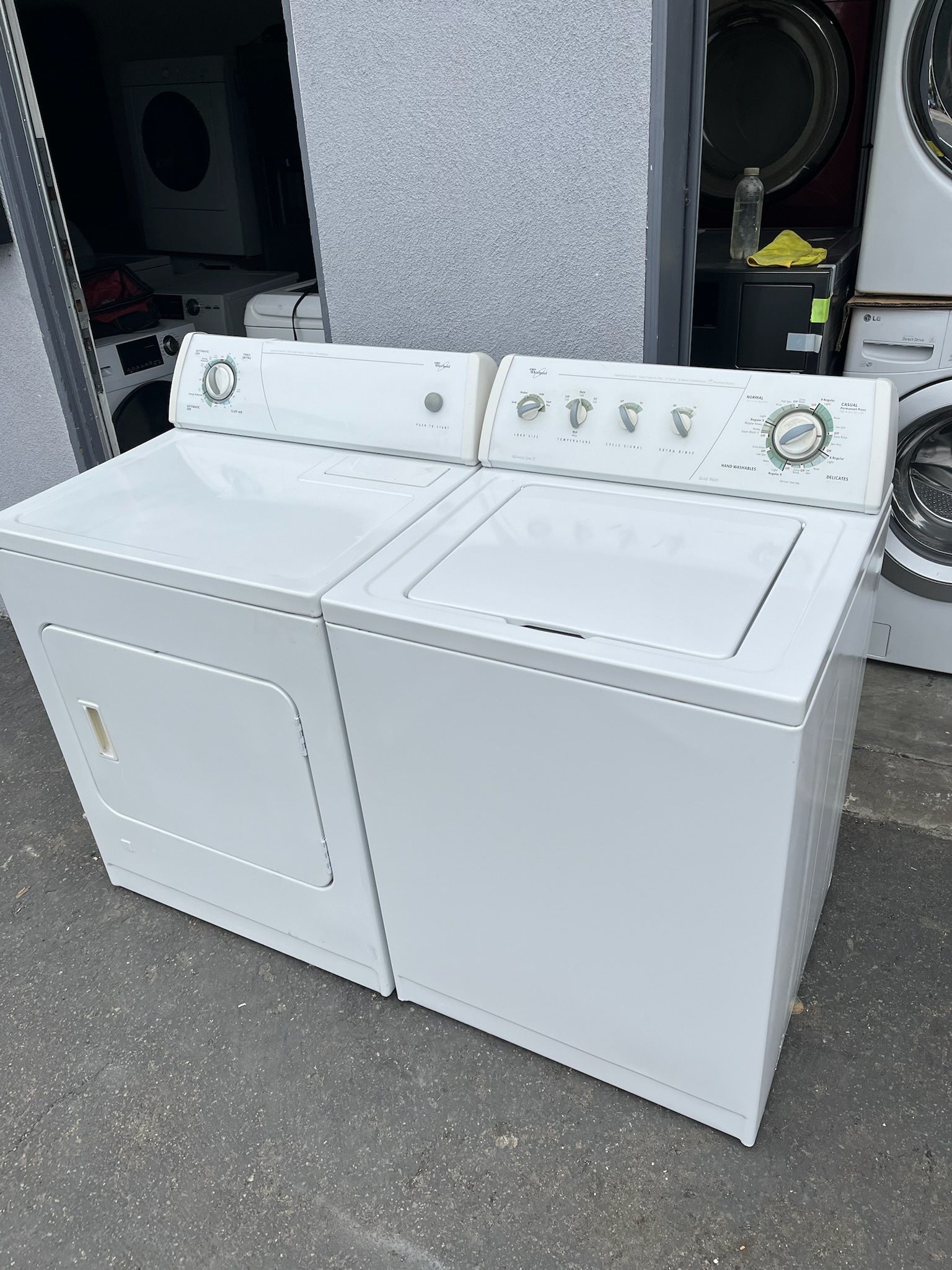 Used Whirlpool Washer and Gas Dryer (working) Heavy Duty ( Free Installation)