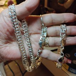 Necklace Bracelet Silver 925