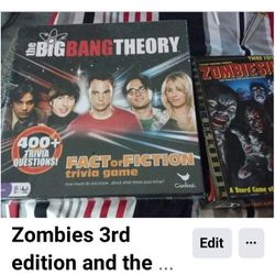 Board Games Big Bang Theory And Zombies 3rd Edition