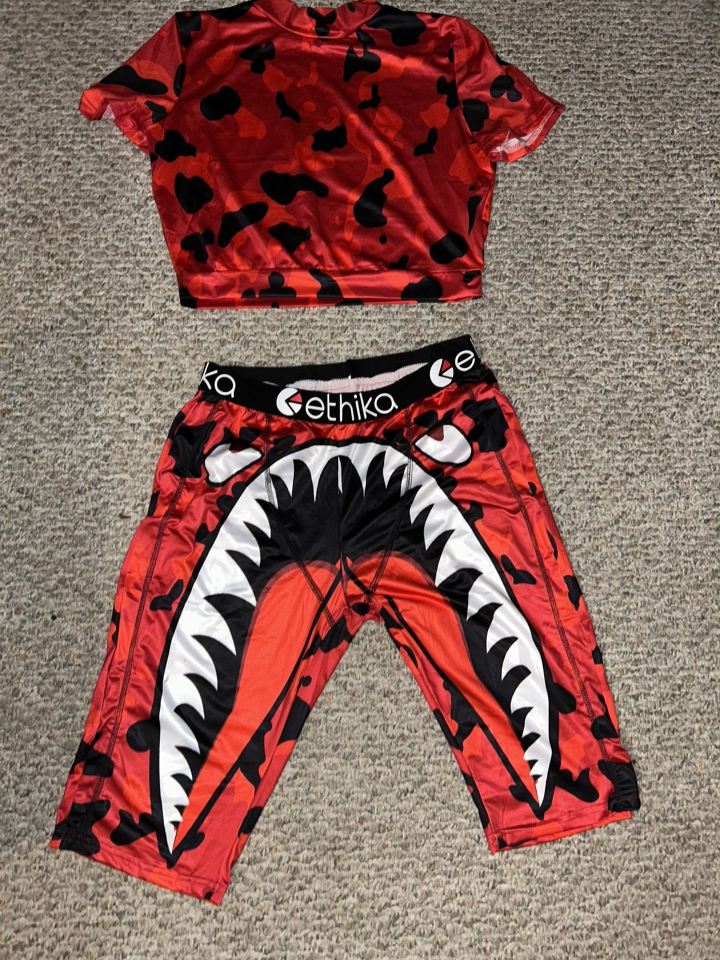 Red Ethika Body Suit