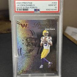 Jayden Daniel’s Dots Xtra Points Psa 10