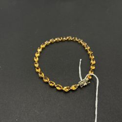 Gold Yellow Stone Bracelet