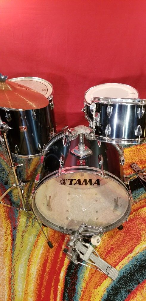 Drum Set Tama 4pc Complete Set 