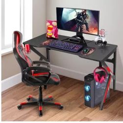 Gaming Desk,  Design Computer Desk, Large Workstation Gaming Table 