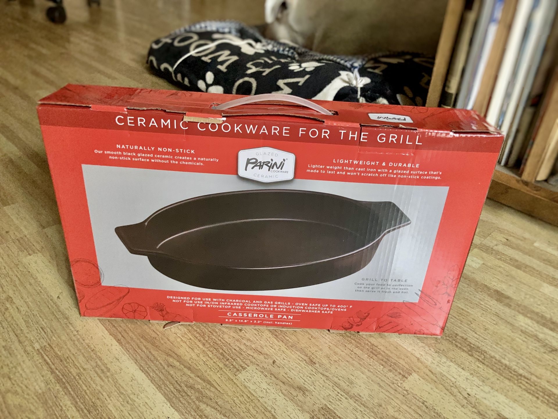 Glazed ceramic cookware for the grill, Parini Brand