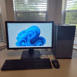 FAST DELL/8GB Ram/128GB SSD+500GB/Windows 11/Office/Monitor/Keyboard/Mouse/Warranty
