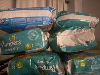 Pampers Baby-Dry Diapers Bundle Mixed Sizes  4  5 6 7