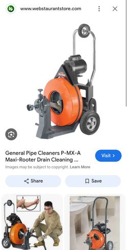 General Pipe Cleaners P-MX-A Maxi-Rooter Drain Cleaning Machine – Flexicore Cable