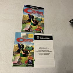 Nintendo GameCube Cubivore Cover Art and Manual Only NO GAME