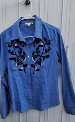 Blue jean shirts
