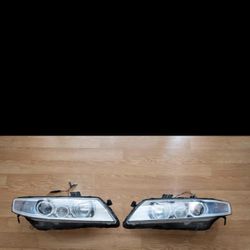 04-08 Acura Tsx Euro Headlights With Halo Rings