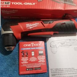 Milwaukee

M12 12V Lithium-Ion Cordless 3/8 in. Right Angle Drill (Tool-Only)


