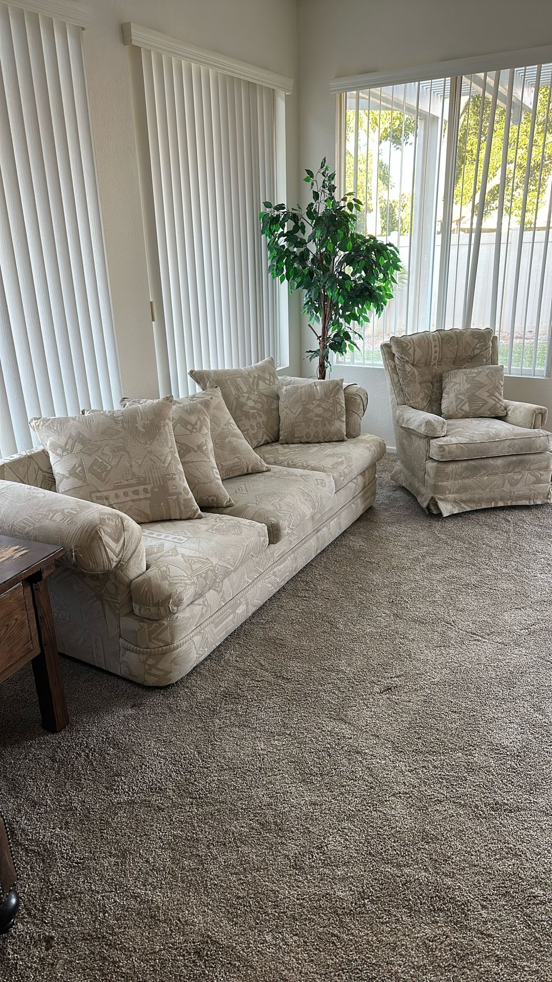 Couch Set W Hideaway bed 