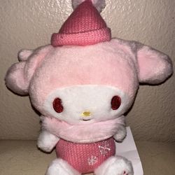 NWT Sanrio MY MELODY Knit Knit Plush 6”