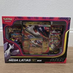 For Sale:
Brand New in Box Pokemon Trading Card Game TCG Mega Latias EX Box. Mega Evolutions and Destined Rivals