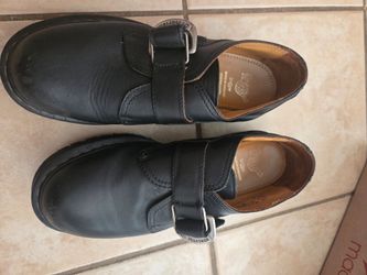 Dr. Martens Black Leather Double Strap Shoes