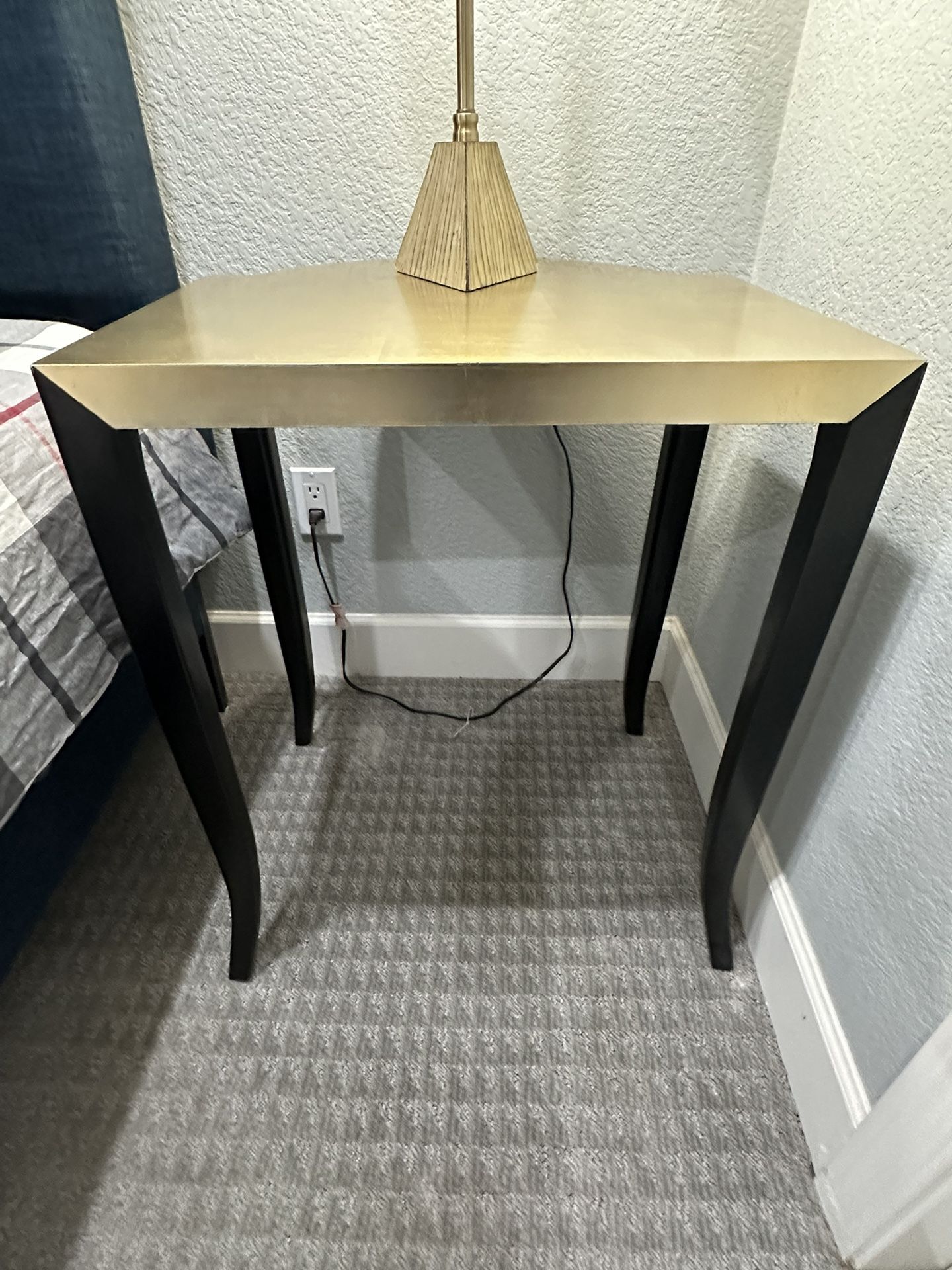 3 Chic Gold/Black End Tables