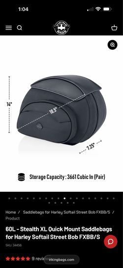 Harley viking saddlebag