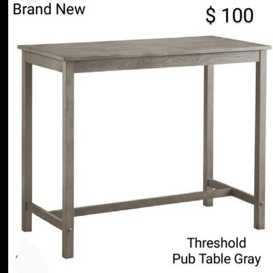 Brand New Threshold Pub Table Gray