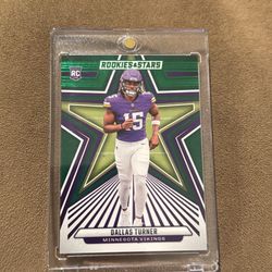 Dallas Turner 2024 Panini Rookies & Stars trading card.