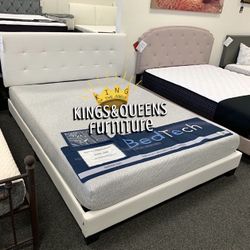 New Queen Bed Frame With Mattress 