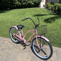 Pink 26” Women’s beach cruiser bike