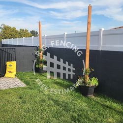 White Vinyl Fence
