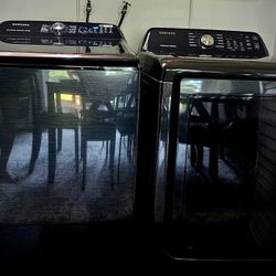 Samsung High-Efficiency Washer & SmartCare Dryer Set – Excellent Condition