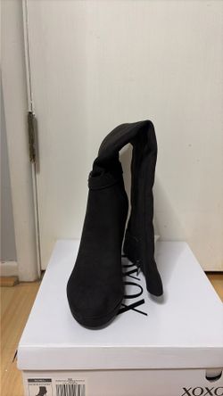 Black Wedge Heel