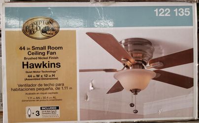 Hampton bay 44 inch Hawkins ceiling fan