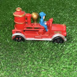 Cast Iron Fire Truck Toy