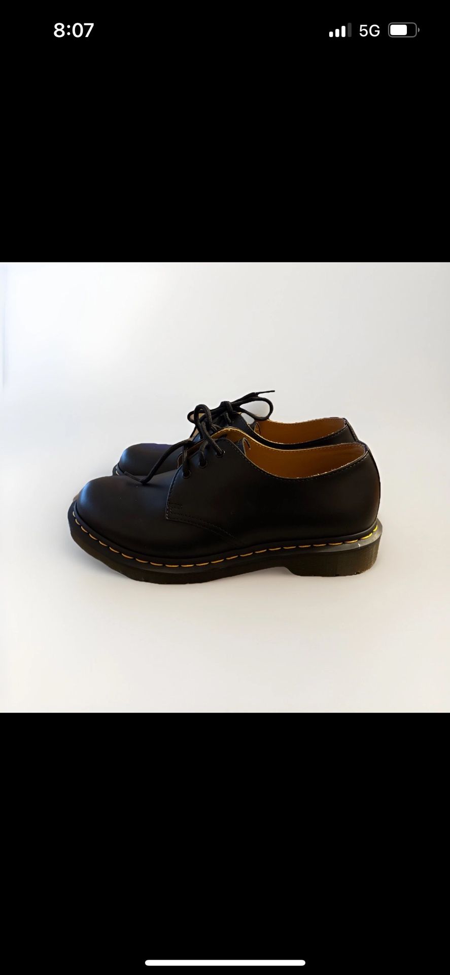 Dr. Martens Unisex 1461 Oxford Leather Shoe Men Size 9, Woman size 10