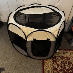 Portable Fabric, Water-Resistant Dog Play Pen - Perfect for Small to Medium Sized Dogs, Great for Travel, Indoor & Outdoor Use