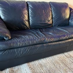 Faux Leather Sofa